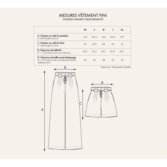 【Printed pattern】Pantalon Short