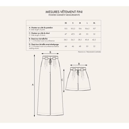 【Printed pattern】Pantalon Short