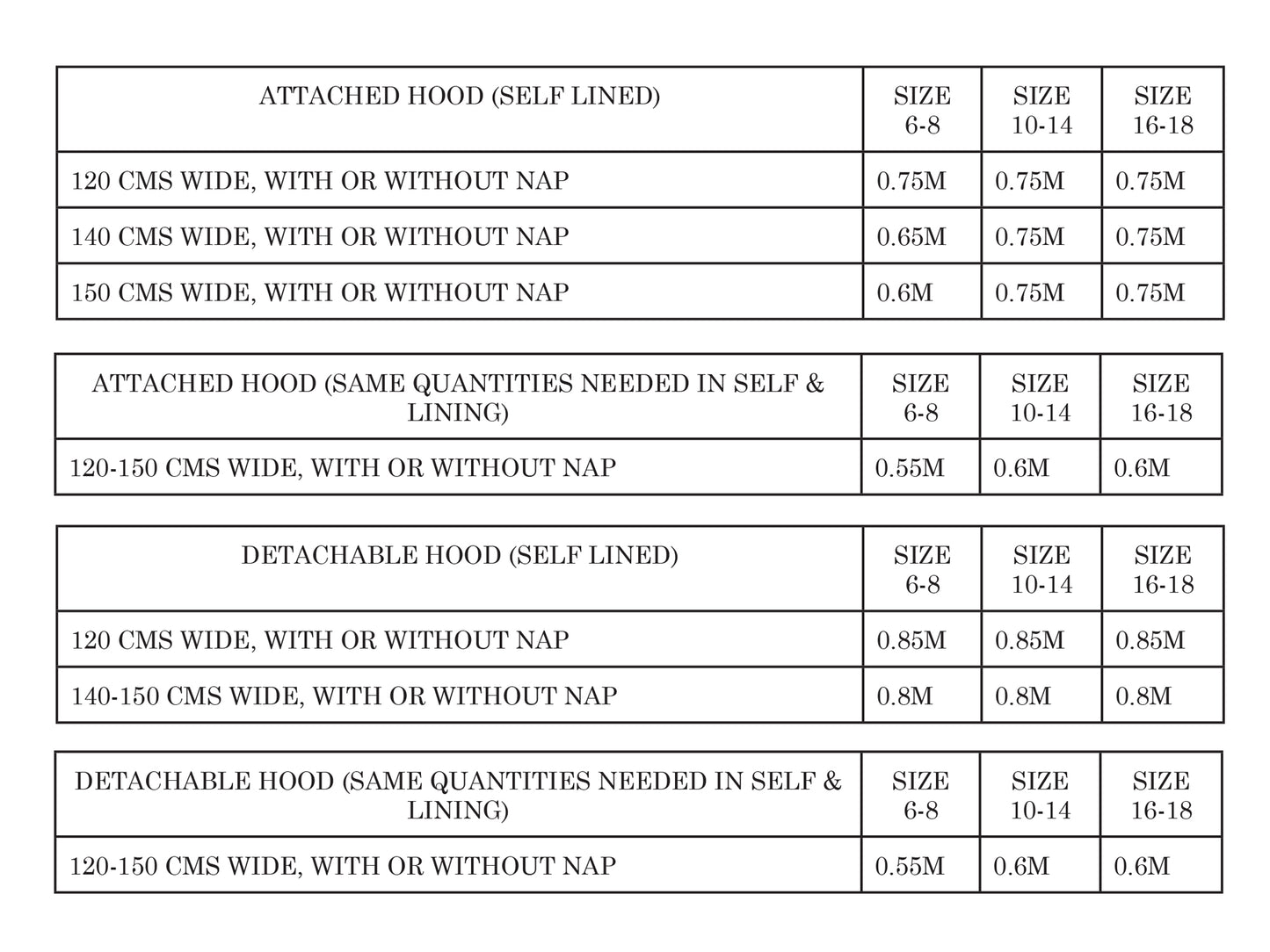 【Optional Patterns】TN31 PARKA HOOD