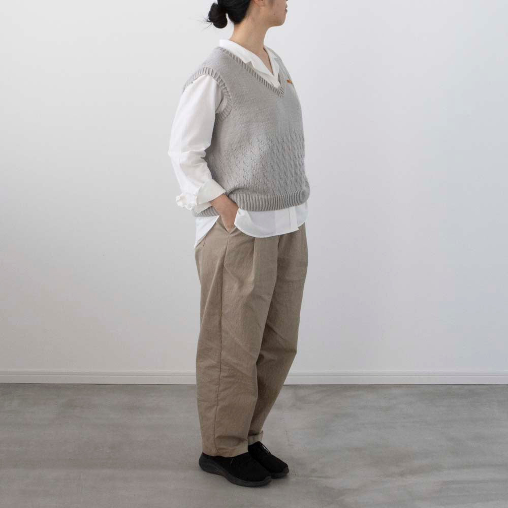 【Kit】Wide pants - Clay -