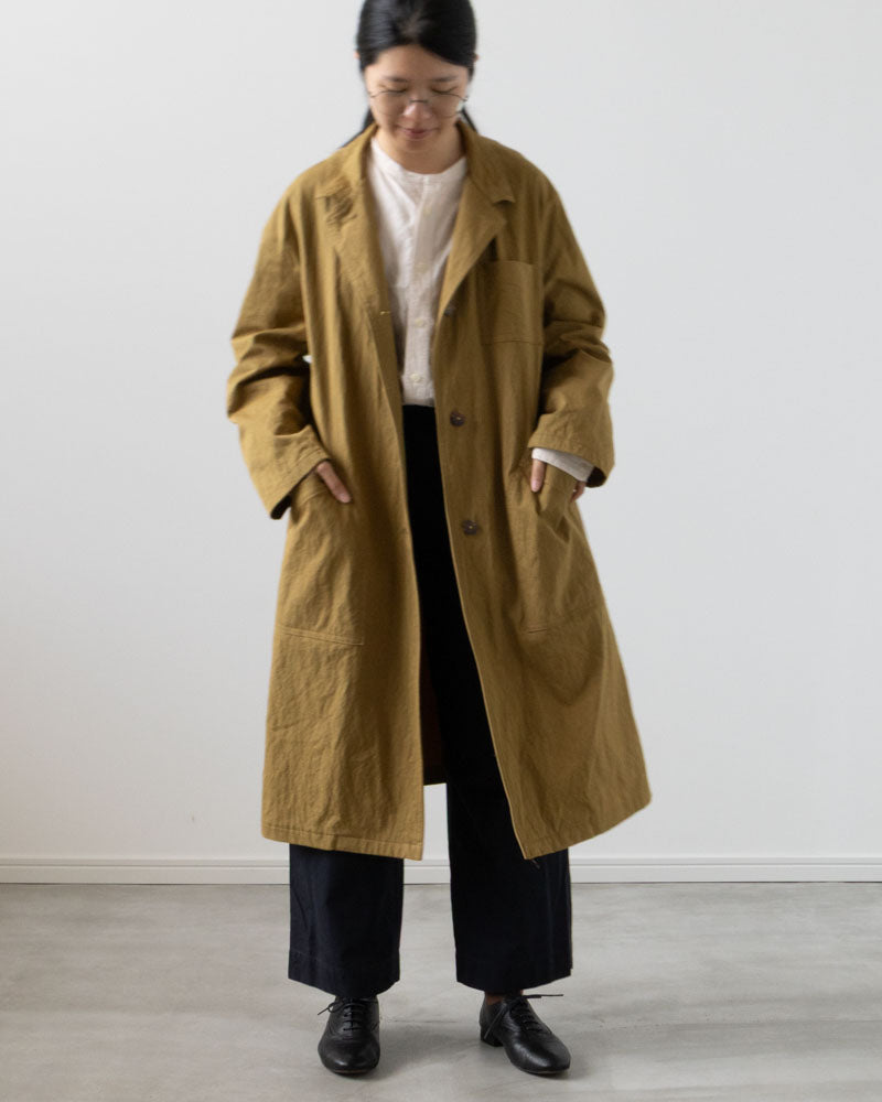 【Kit】Work coat - Clay コットンナイロンギャバ -