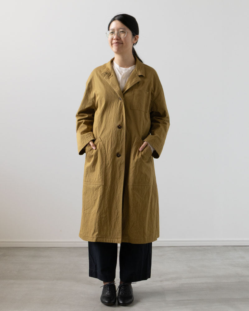 【Kit】Work coat - Clay コットンナイロンギャバ -