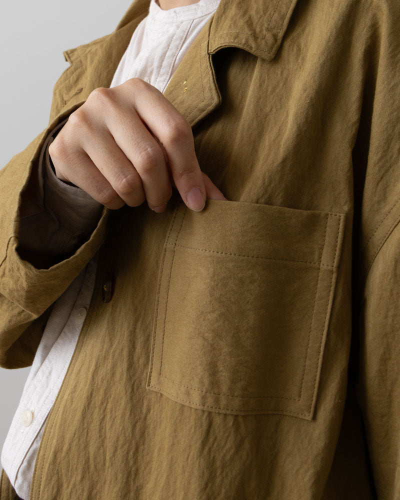 【Kit】Work coat - Clay コットンナイロンギャバ -