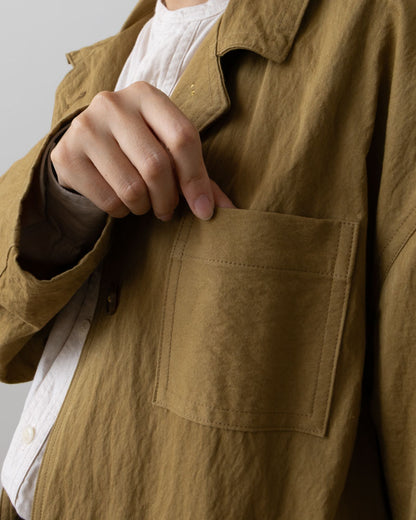 【Kit】Work coat - Clay コットンナイロンギャバ -