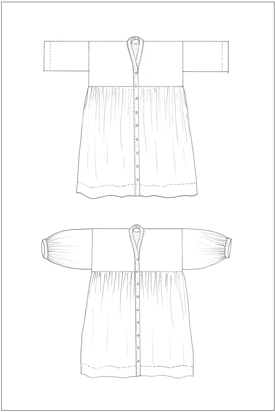 【PDF Pattern】ZW Gather Dress
