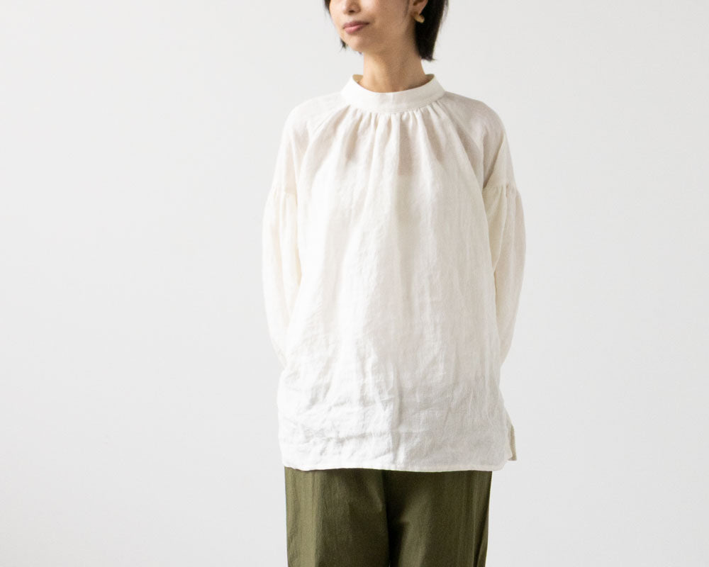 【Printed pattern】no.19 Raglan Gathered Pullover