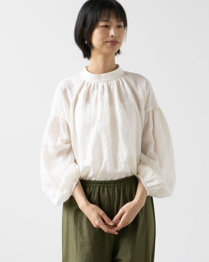 【Printed pattern】no.19 Raglan Gathered Pullover