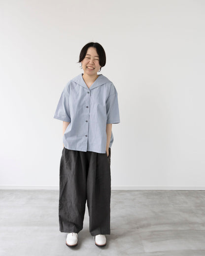 【Kit】Barrel pants - Soil - リネンキャンバス -