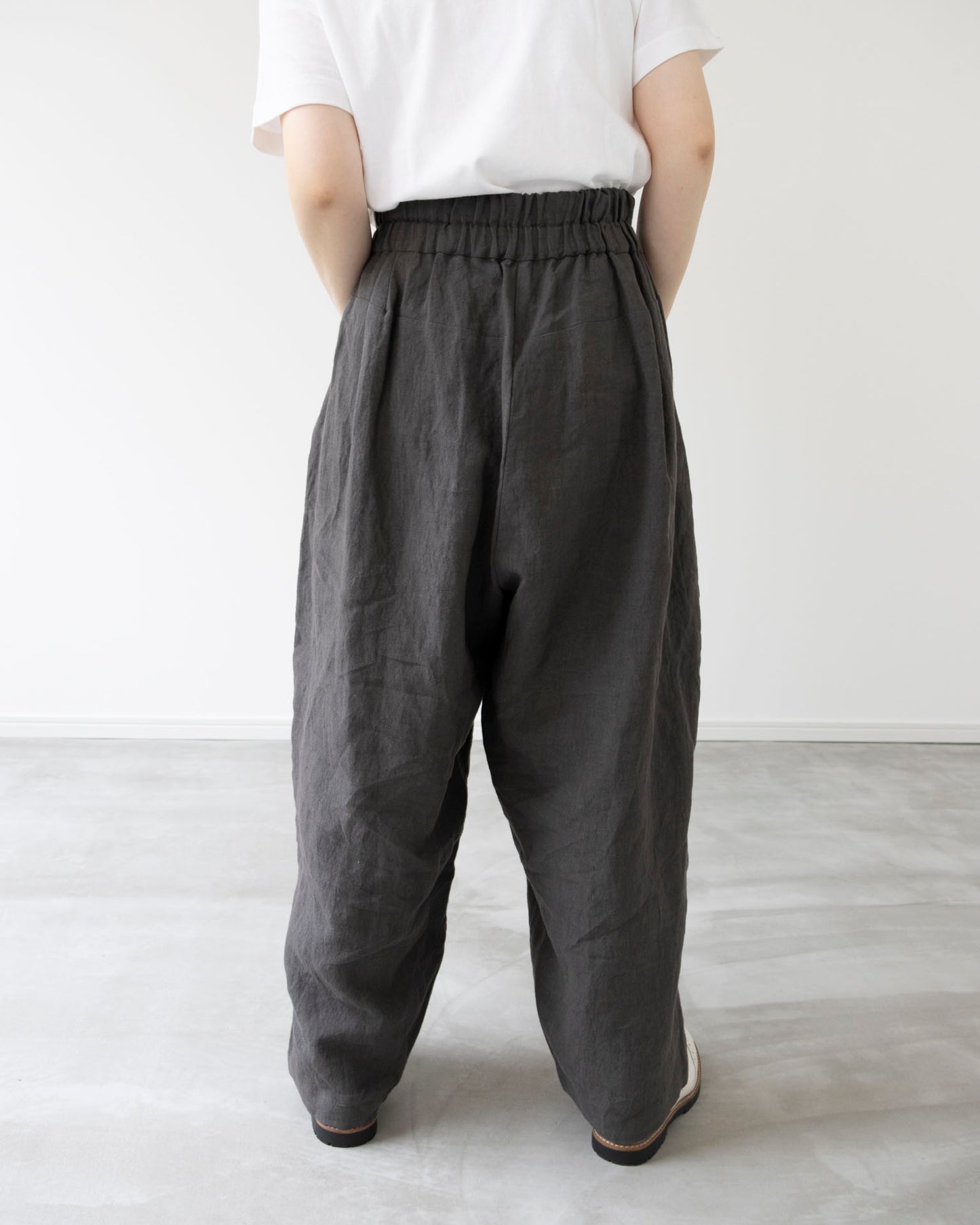 【Kit】Barrel pants - Soil - リネンキャンバス -