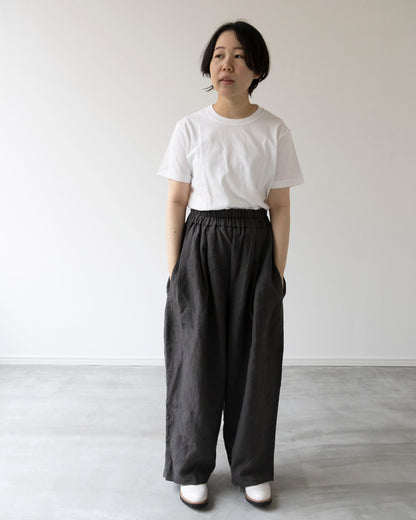 【Kit】Barrel pants - Soil - リネンキャンバス -