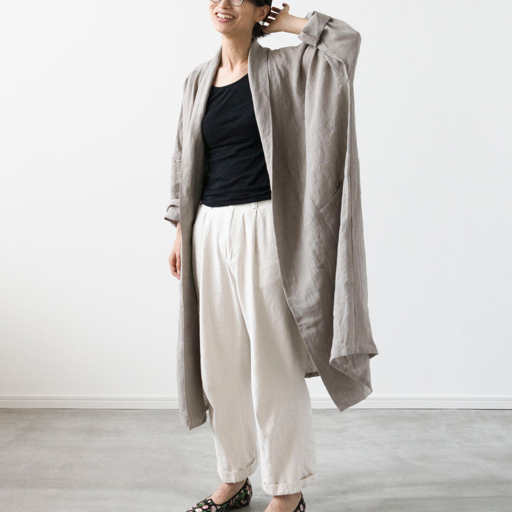 Printed pattern】no.12 Robe coat – Sail & Thread