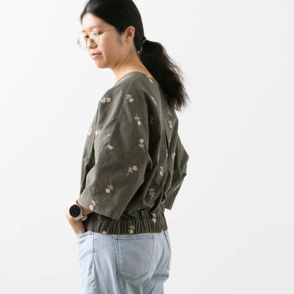 【Printed pattern】no.17 Drop Shoulder Pullover