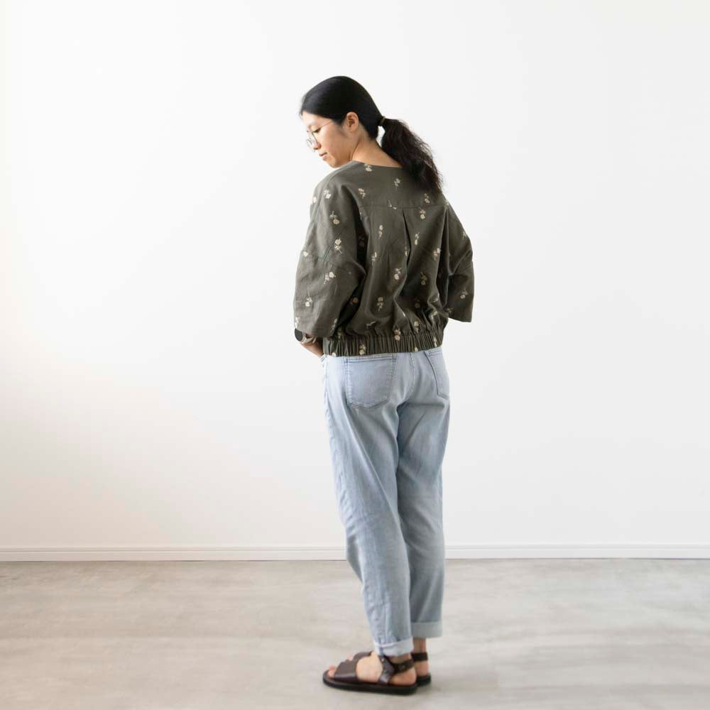 【Printed pattern】no.17 Drop Shoulder Pullover