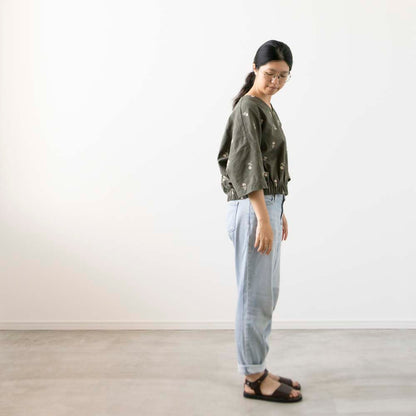 【Printed pattern】no.17 Drop Shoulder Pullover