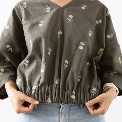 【Printed pattern】no.17 Drop Shoulder Pullover