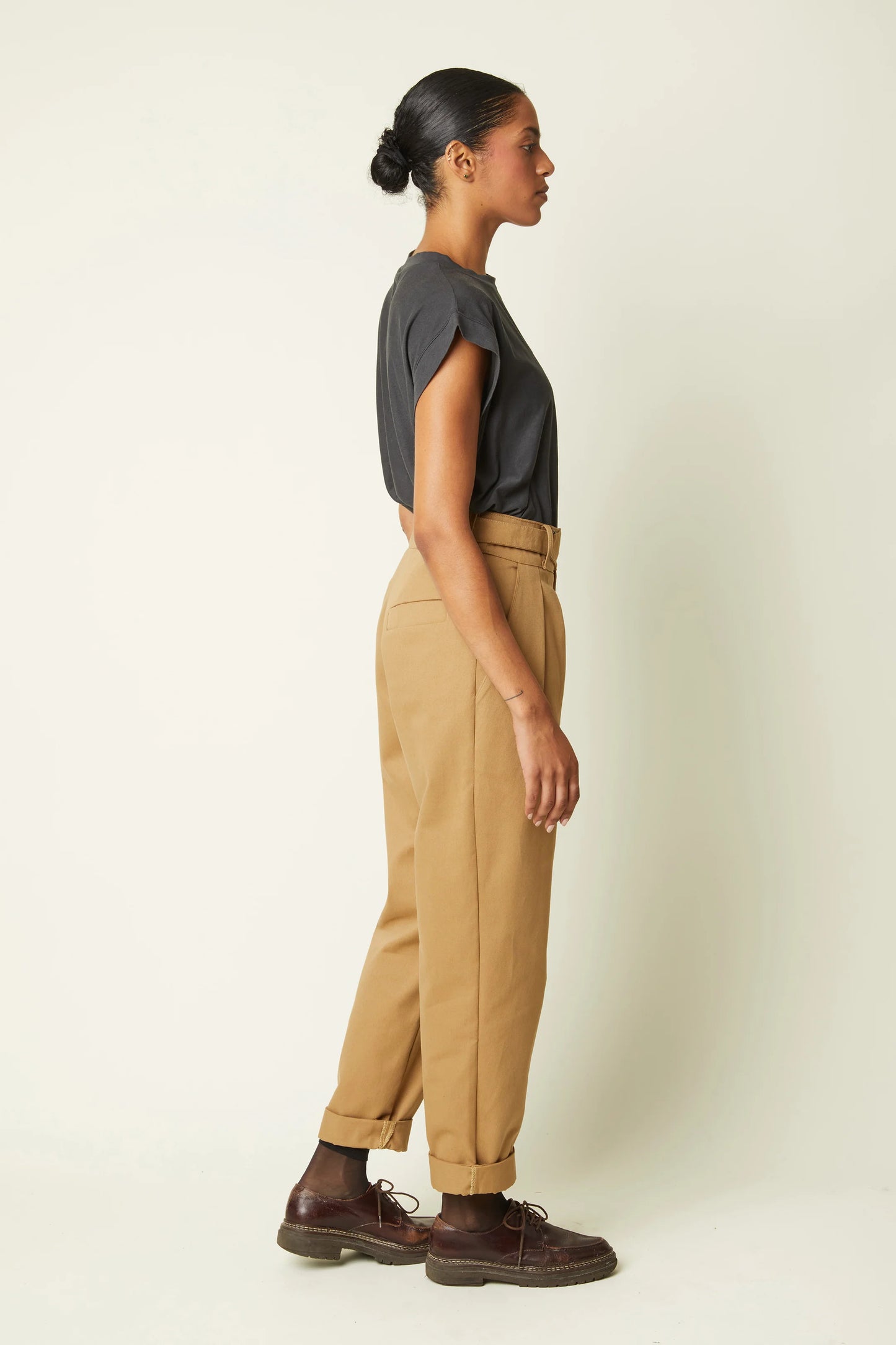 【Printed pattern】Pantalon Ceinture