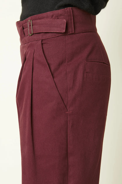 【Printed pattern】Pantalon Ceinture