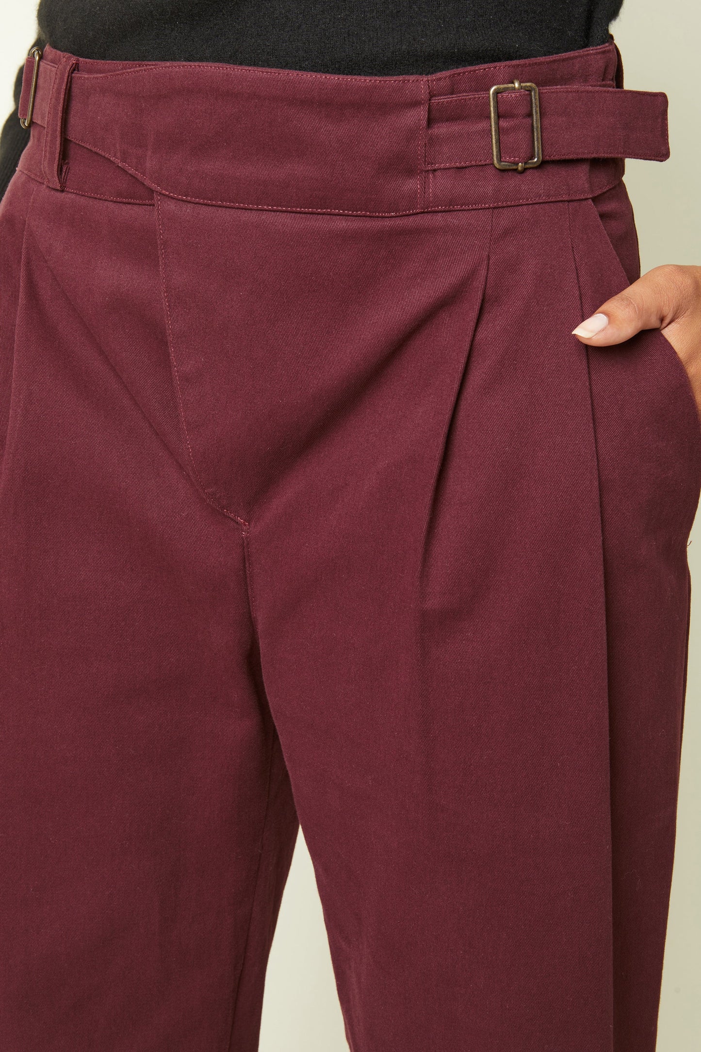 【Printed pattern】Pantalon Ceinture