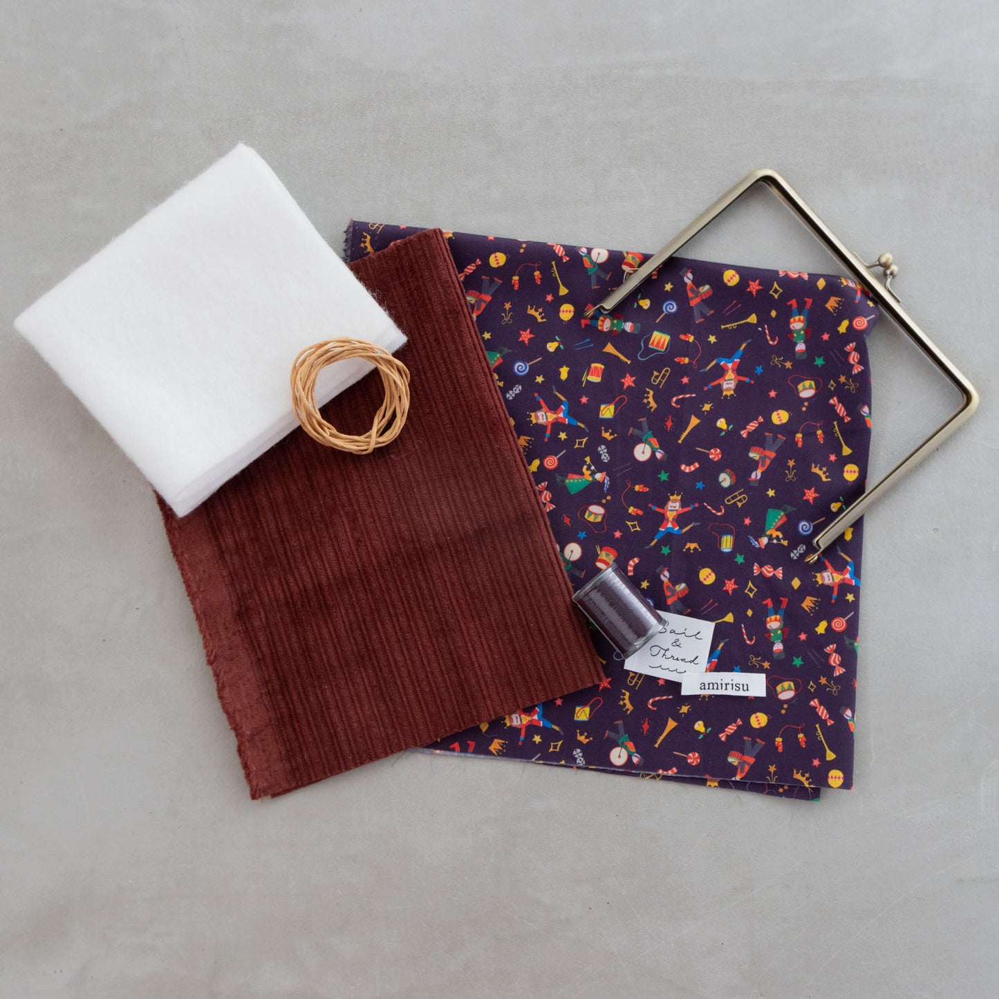 Knitter's needle case - Corduroy -