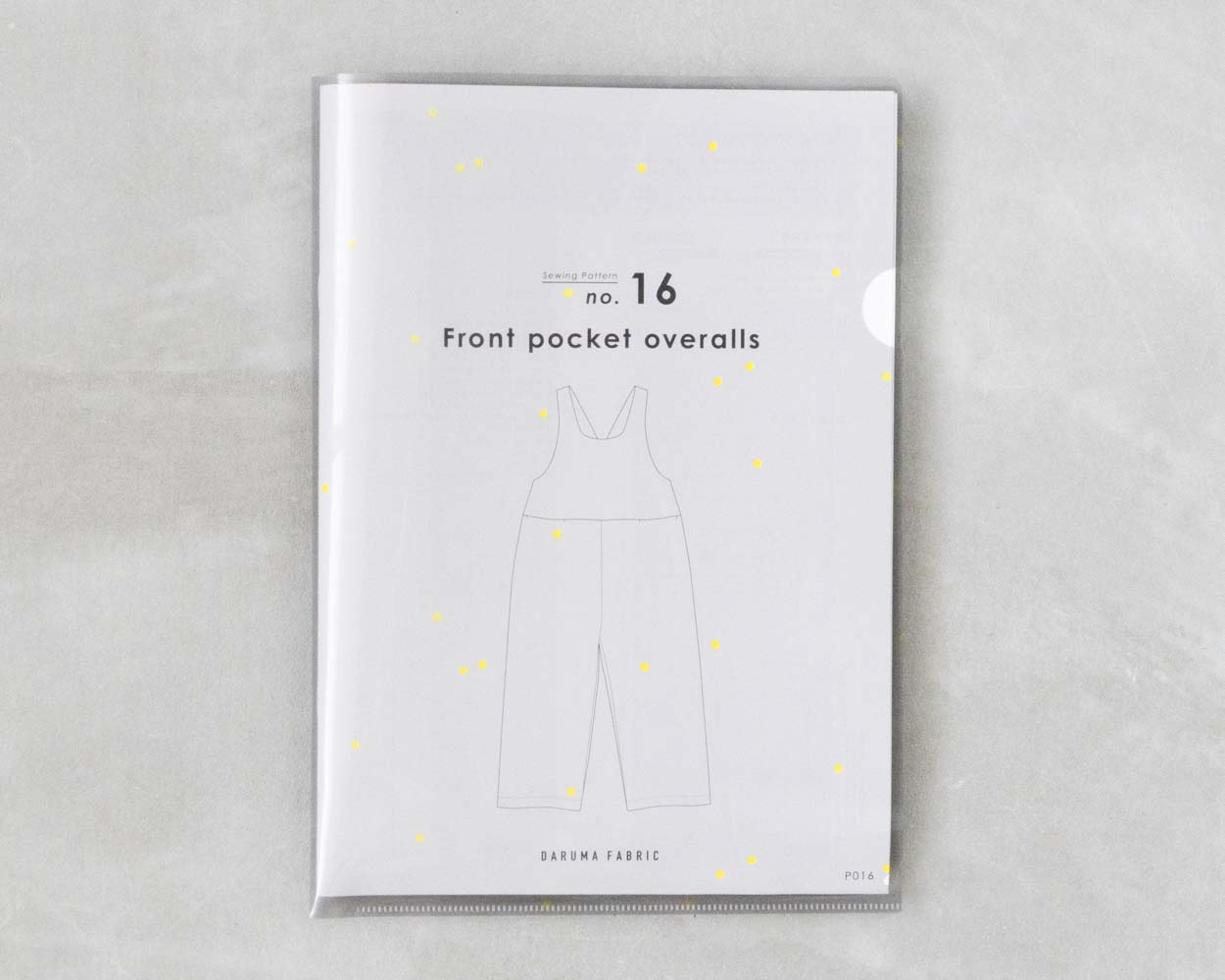 【Printed pattern】no.16 Front Pocket Overall