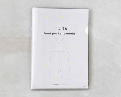 【Printed pattern】no.16 Front Pocket Overall