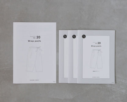 【Printed pattern】no.20 Wrap pants