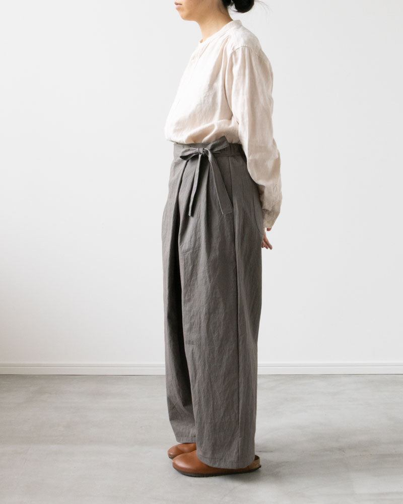 【Kit】Wrap pants - Clay -