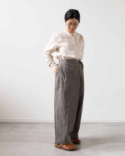 【Kit】Wrap pants - Clay -
