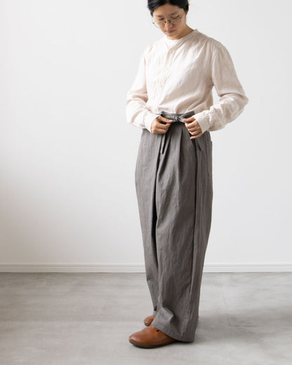 【Kit】Wrap pants - Clay -