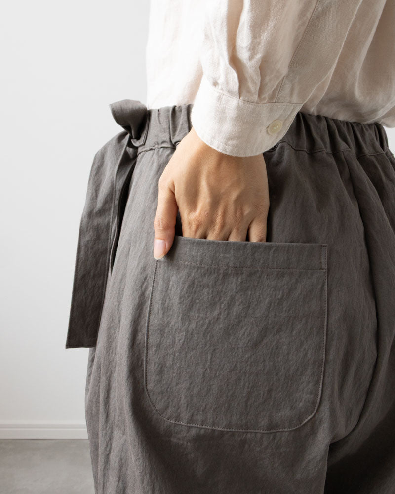 【Kit】Wrap pants - Clay -