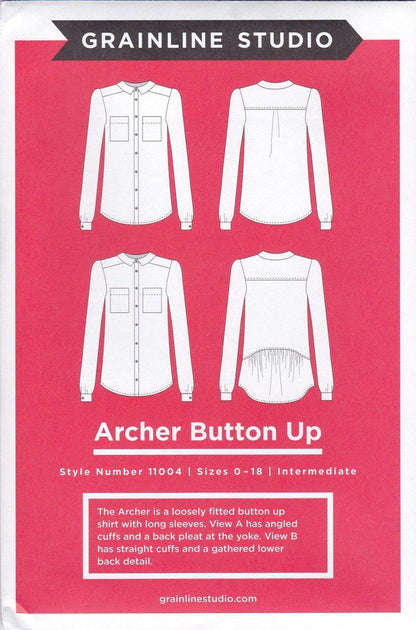 【Printed pattern】Archer Button Up