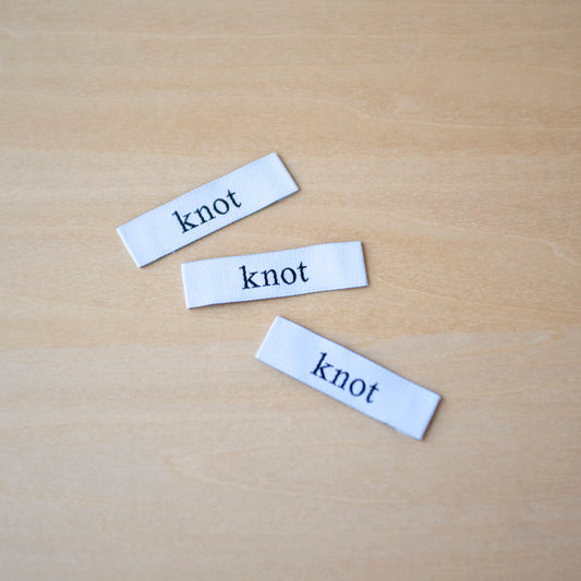 【織りネームラベル】- knot -