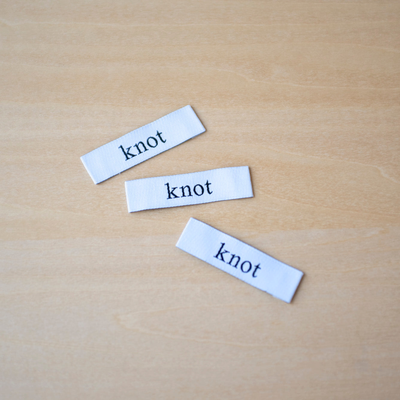 【織りネームラベル】- knot -